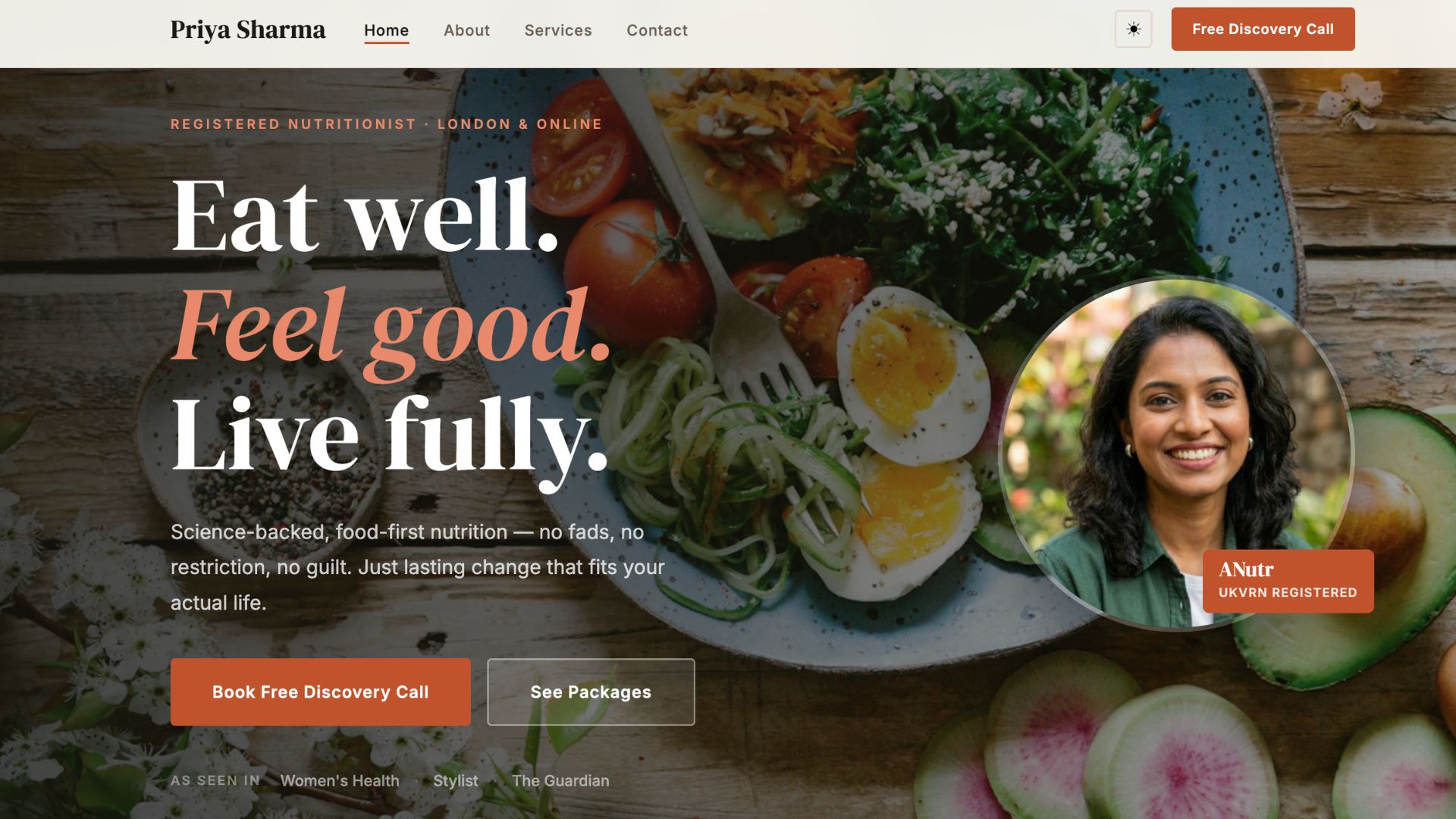 Priya Sharma Nutritionist demo