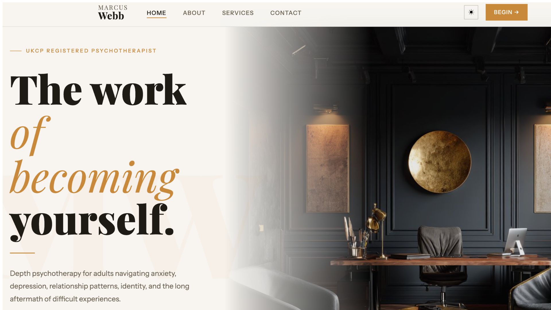 Marcus Webb Psychotherapist demo